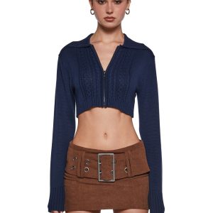 Share Notes Cable Knit Sweater