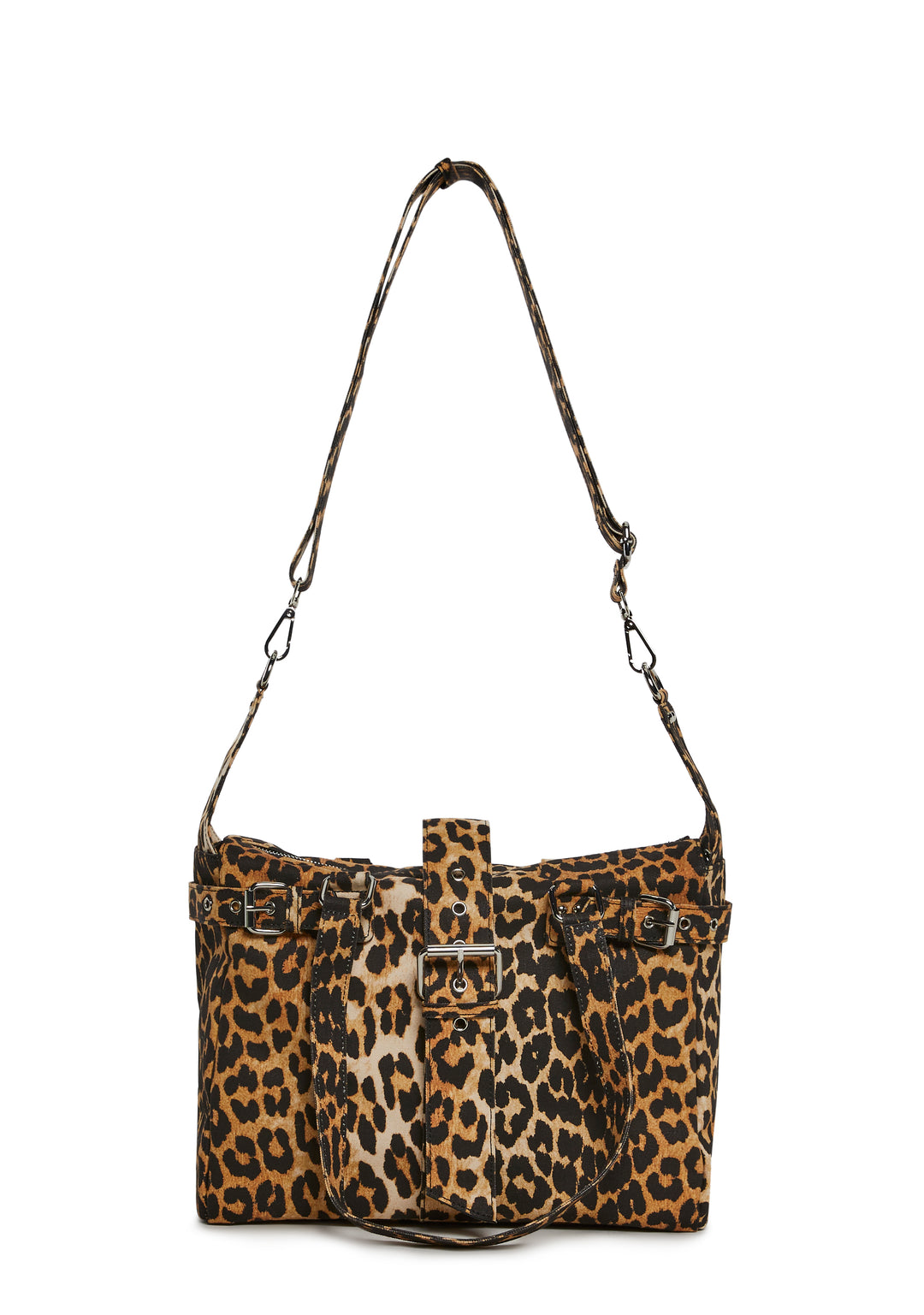 Leopard Print Canvas Tote Bag Current Mood - Multi