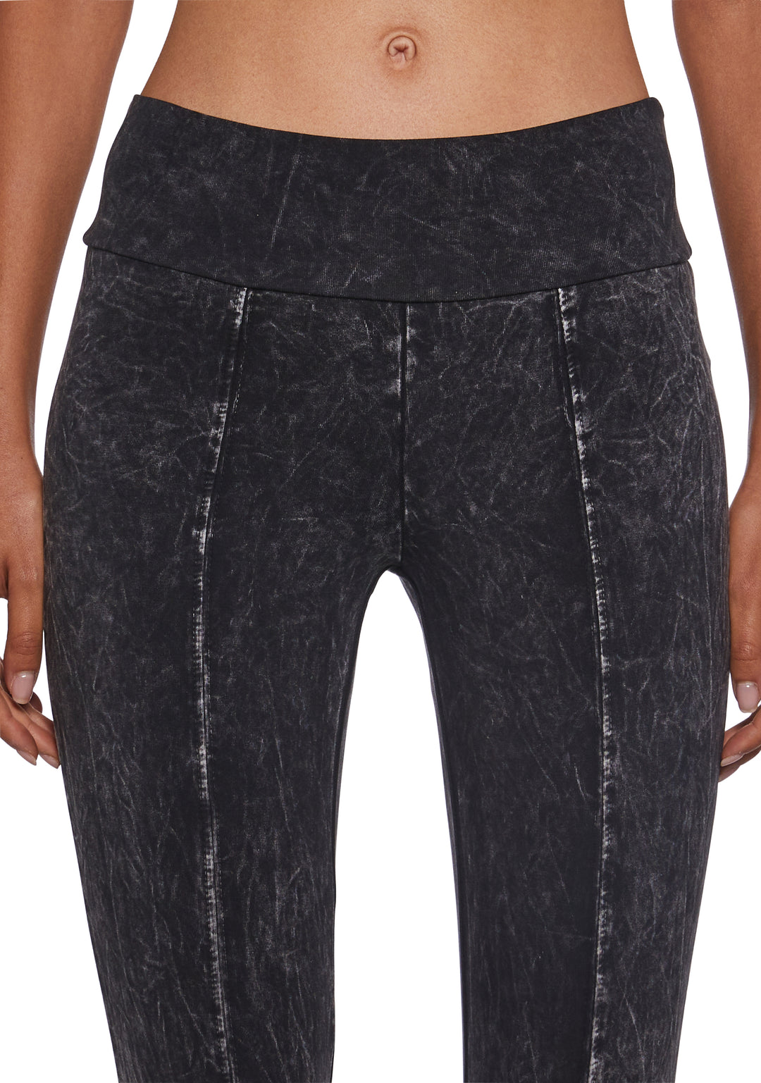 Cotton Washed Flared Pants Current Mood - Black - Image 5