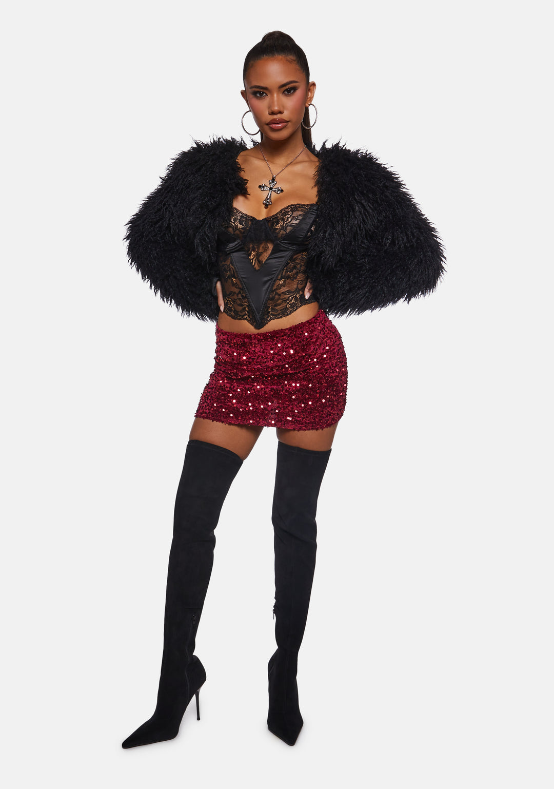 Sparkle Me Mini Skirt - Image 2