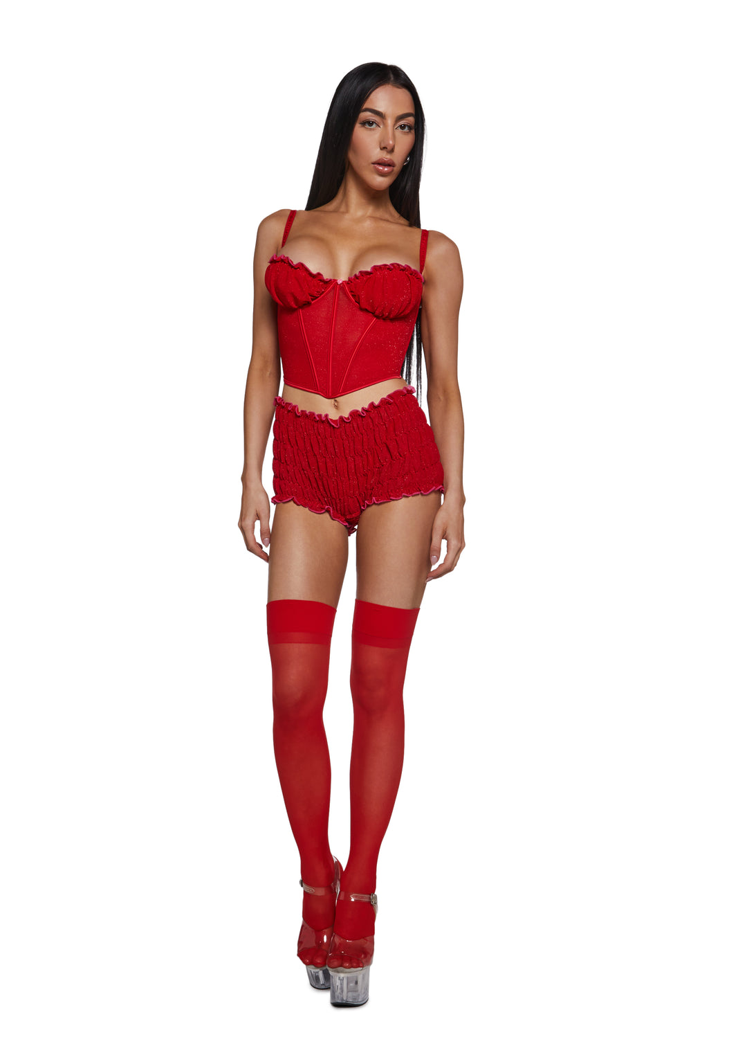 Shimmer Nights Bustier Lingerie Set - Image 2