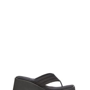 Summer Platform Flip FLops Current Mood - Black