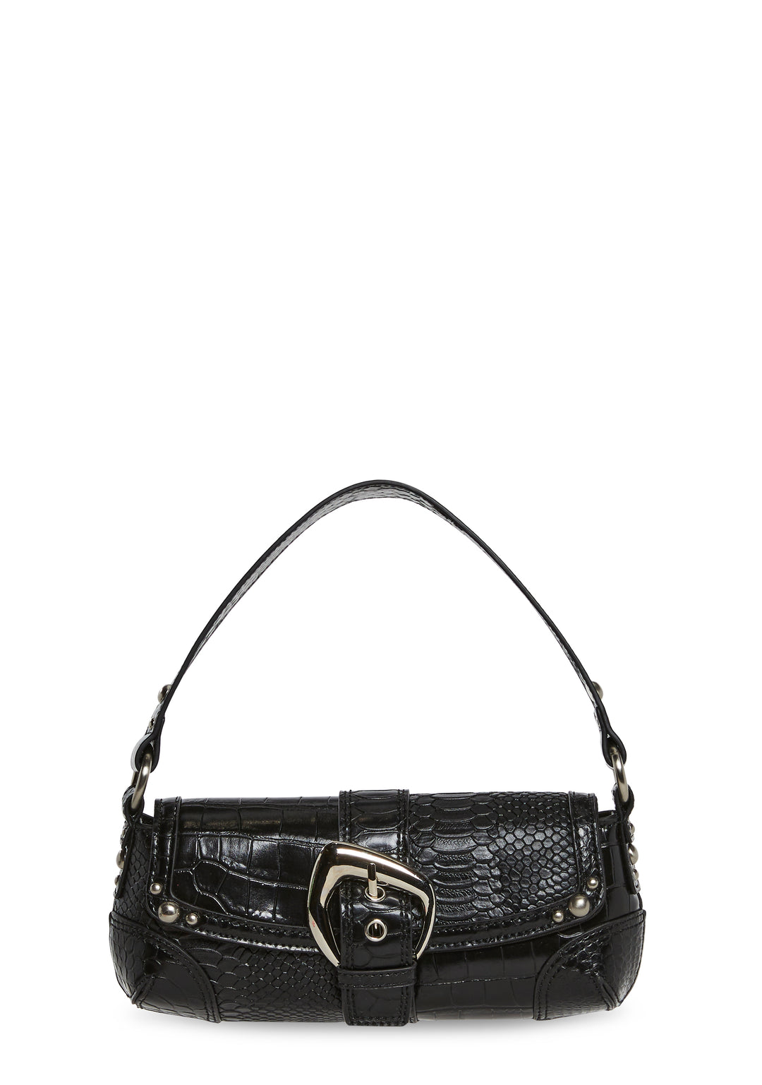Vegan Leather Mini Shoulder Bag Current Mood - Black