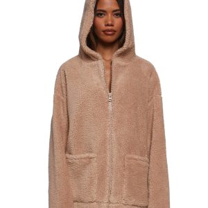 Labubu Sherpa Jacket Current Mood - Beige