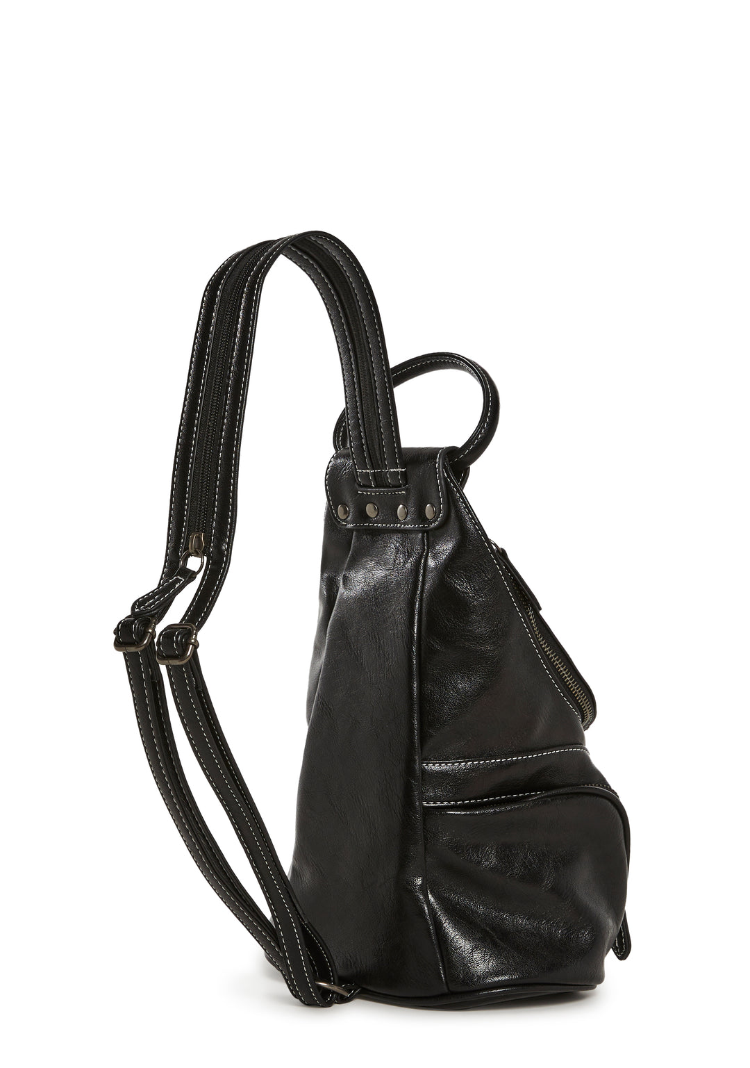 Zippered Pocket Backpack Current Mood - Black - Image 3