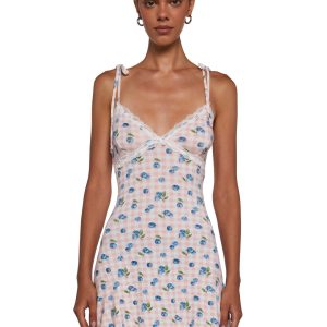 Womens Blueberry Mini Cotton Dress Sugar Thrillz - Multi