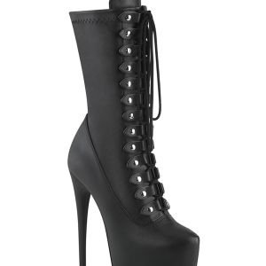 Jubilant-1048 Platform Mid-Calf Boots-Black PU