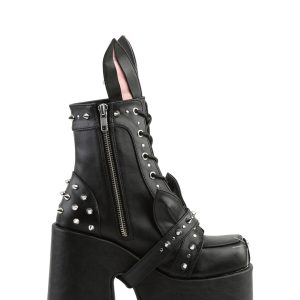 Camel-202 Platform Ankle Boots