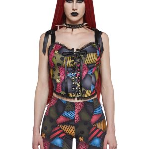 Sexy Womens Sally Nightmare Before Christmas Disney Corset Top - Multi