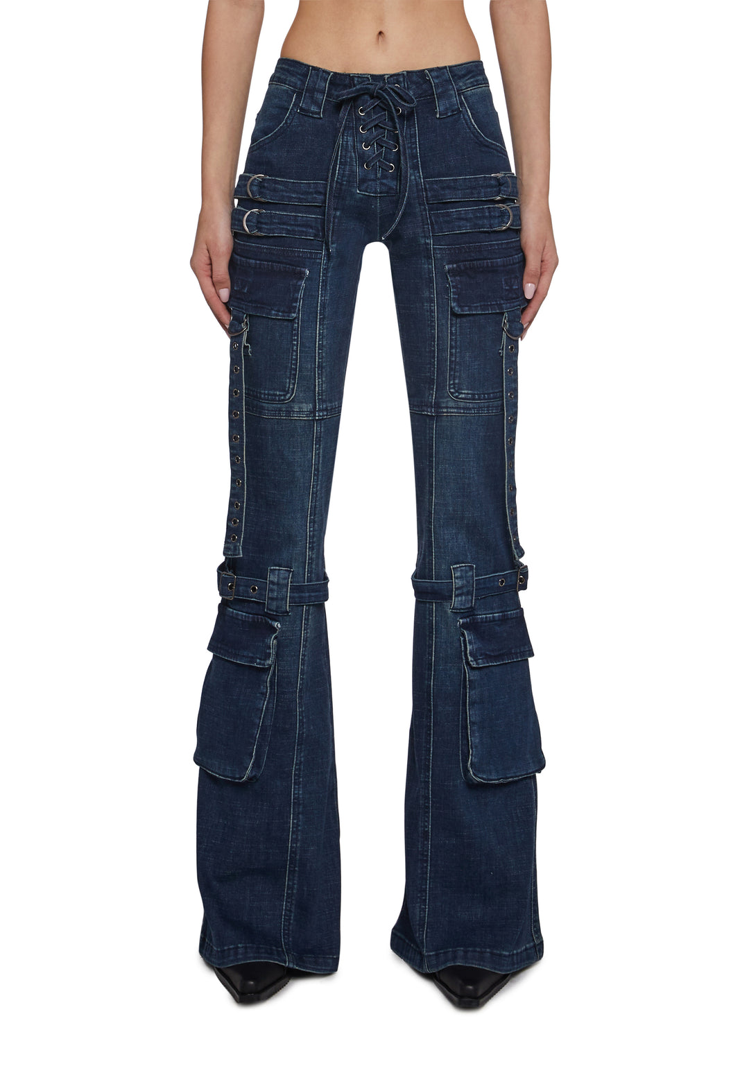 Current Mood Cargo Fitted Jeans - Blue