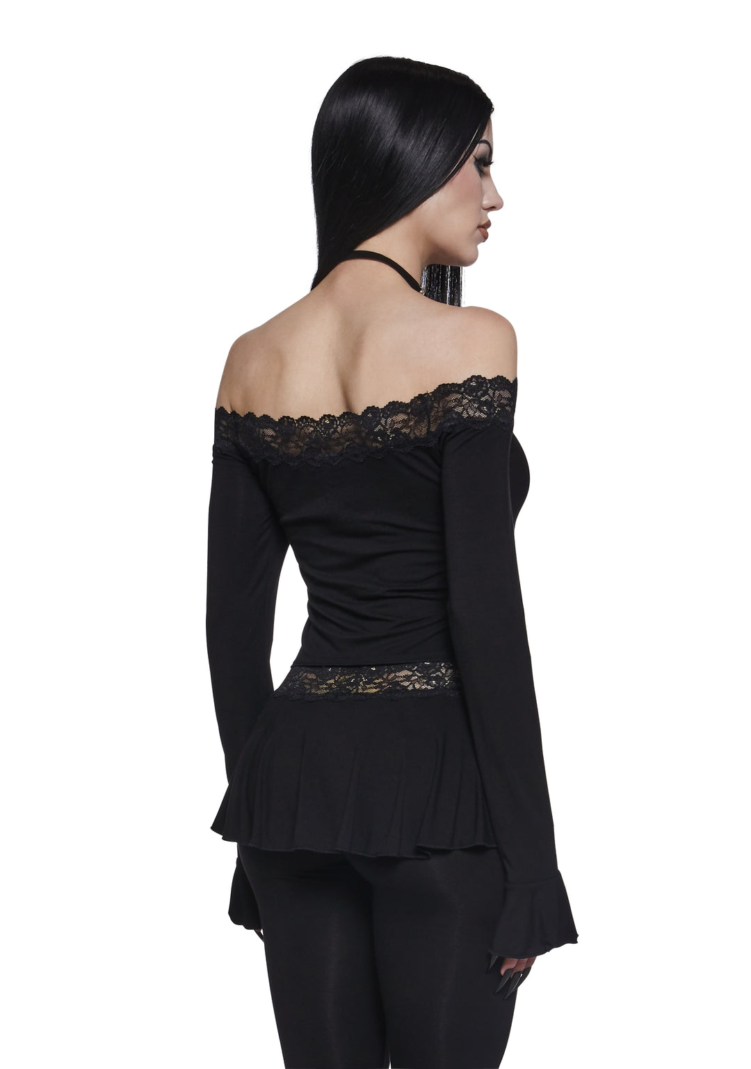 Dark Embraces Off The Shoulder Top - Image 4