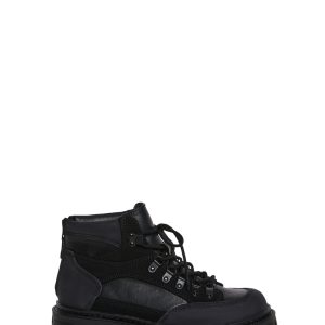 Current Mood Vegan Leather Hiker Boots - Black