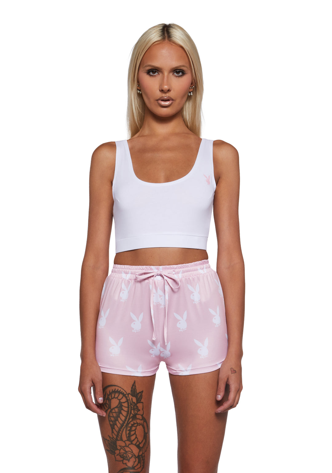 Womens Sexy Playboy Slumber Bunny Set - Pink