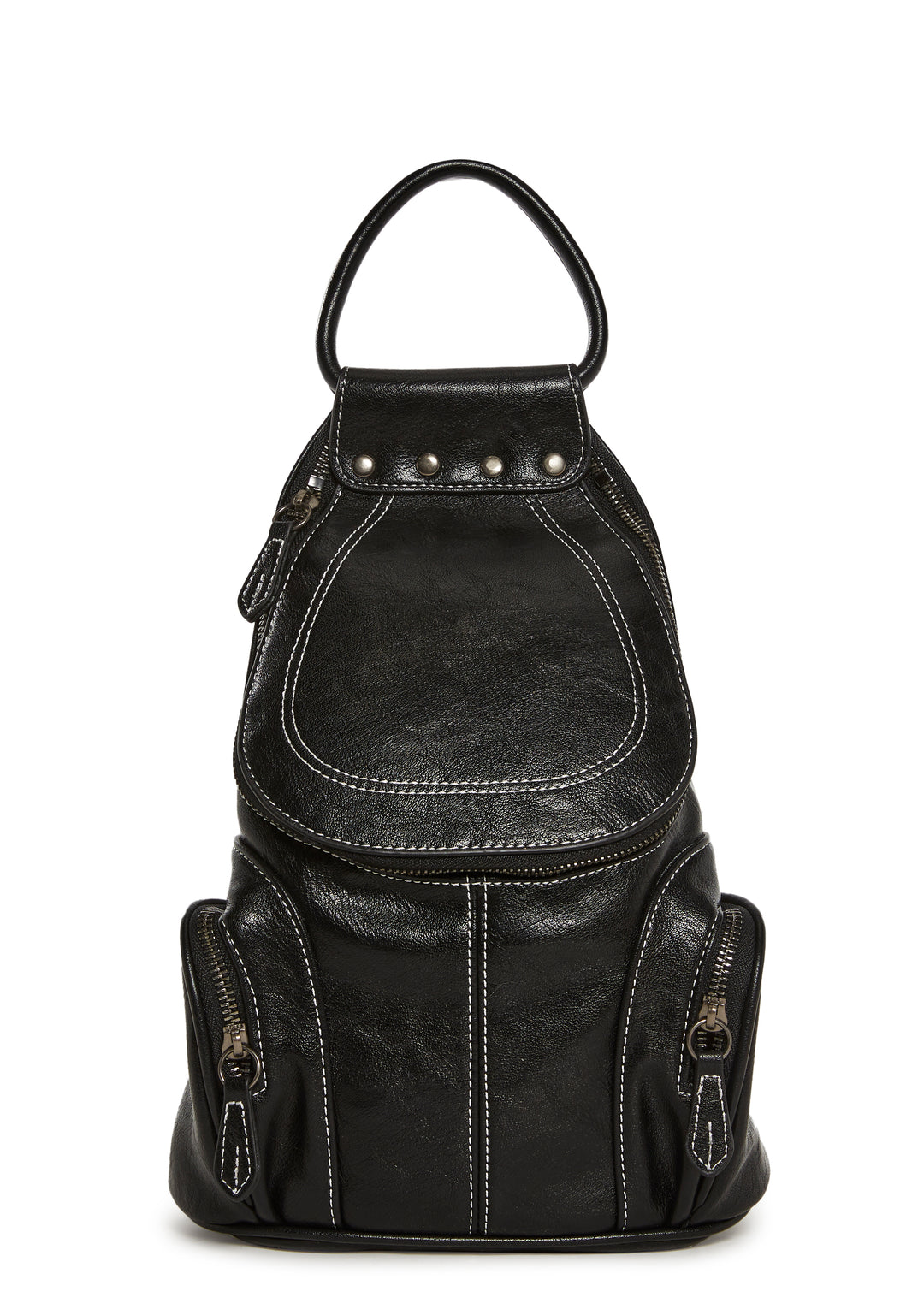 Zippered Pocket Backpack Current Mood - Black - Image 2