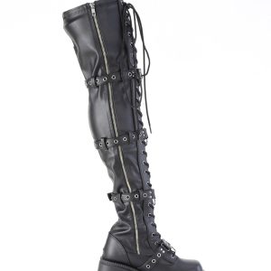 Shaker-420 Platform Thigh High Boots