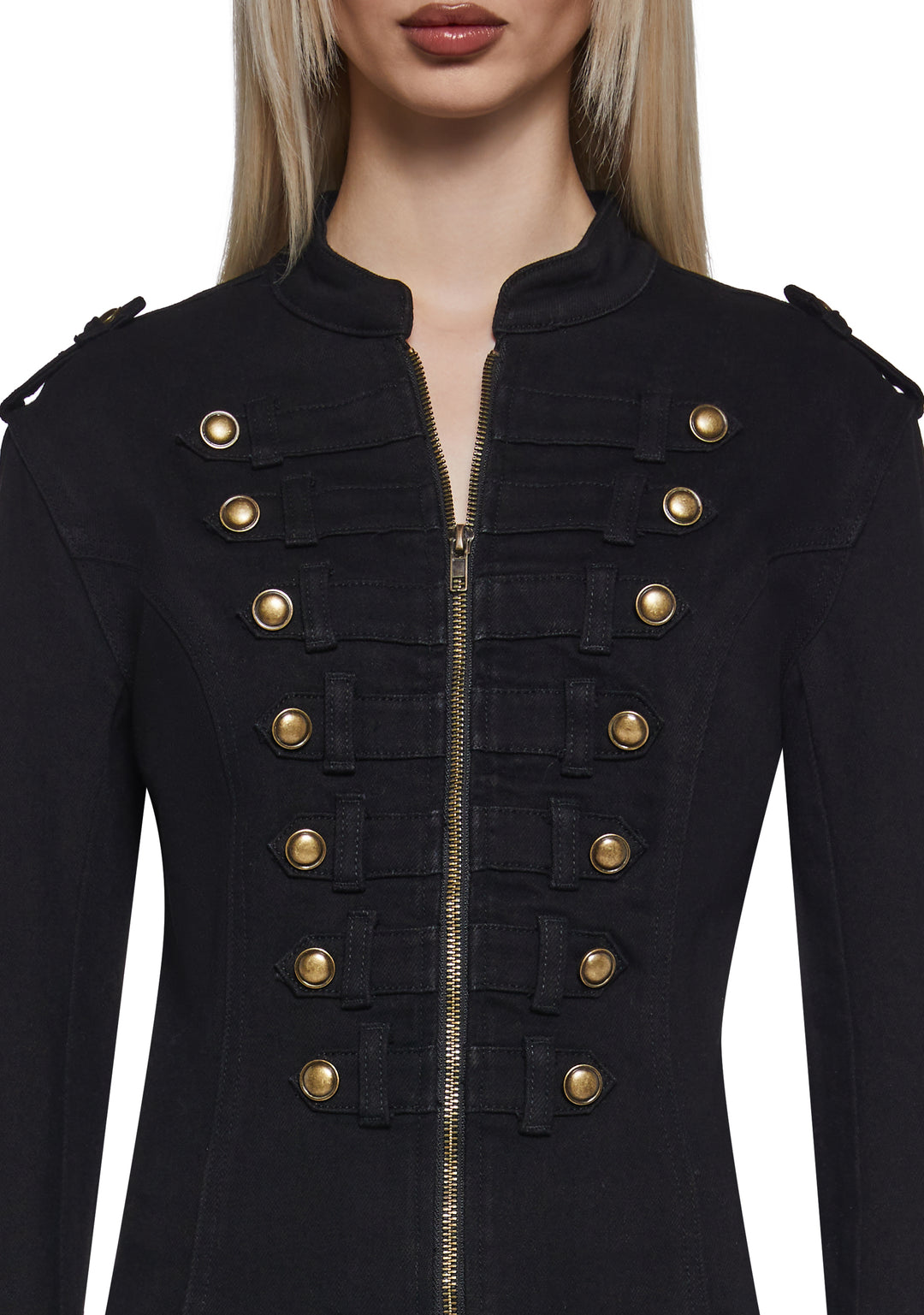 Womens Stretch Twill Jacket Widow - Black - Image 6