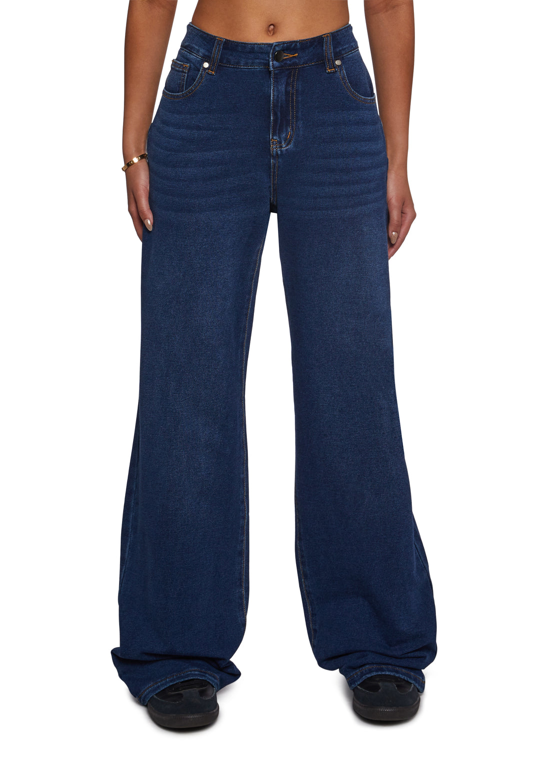 Womens Jean Sweatpants Current Mood - Blue