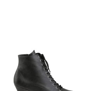 Divine-1020 Ankle Boot-Black PU