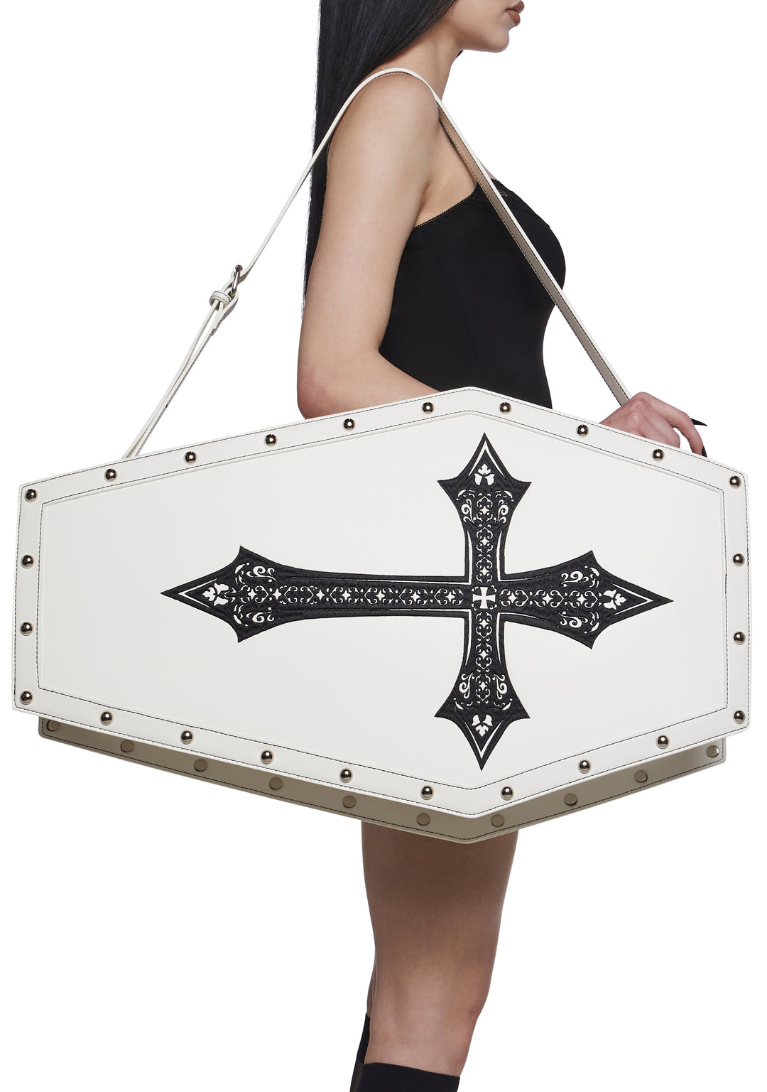 Widow Coffin Weekender Bag - White - Image 2