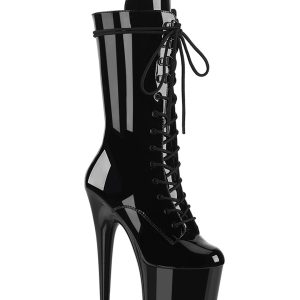 Flamingo-1050 Platform Mid-Calf Boots-Black