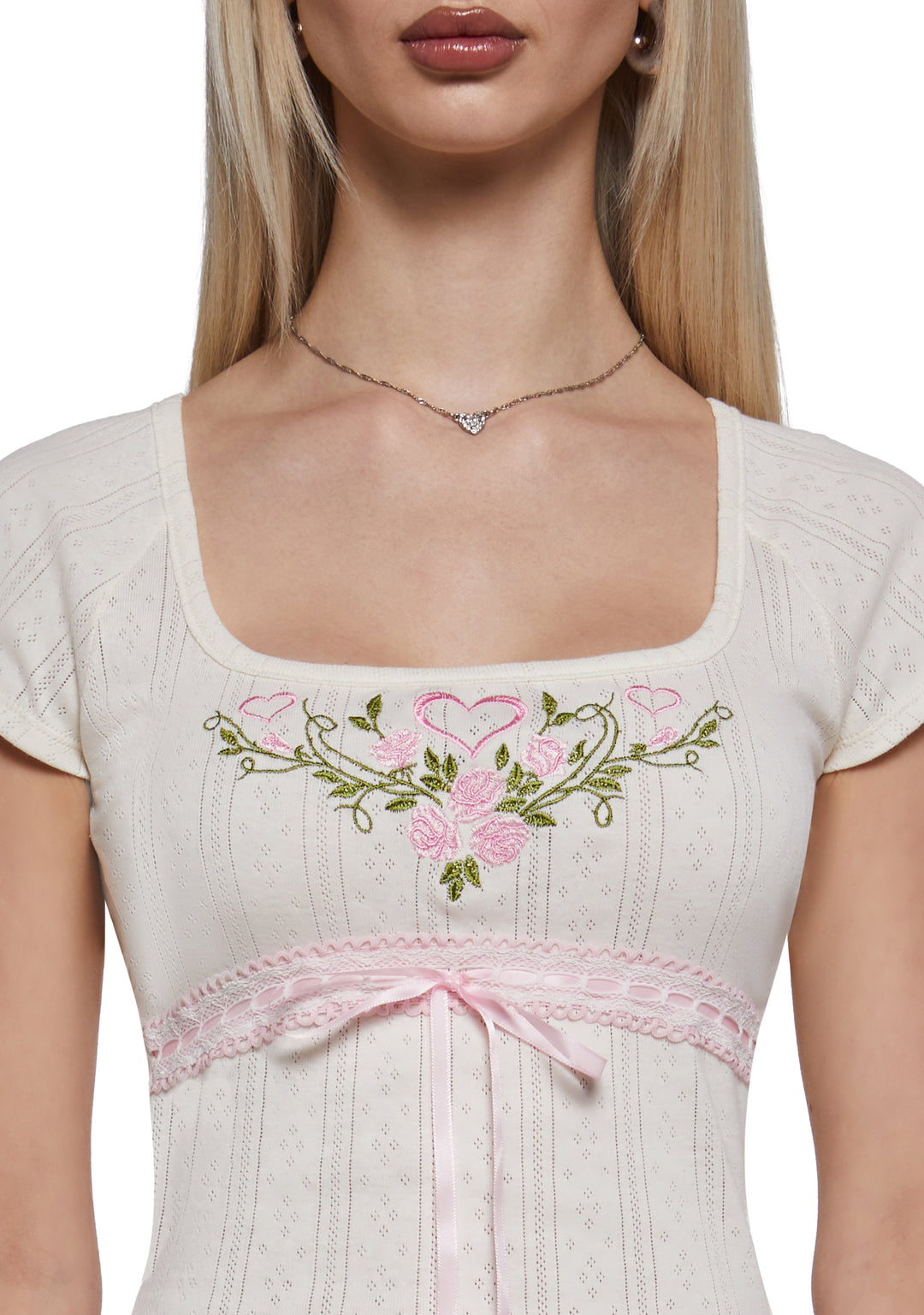Smitten Embroidered Top - Image 5