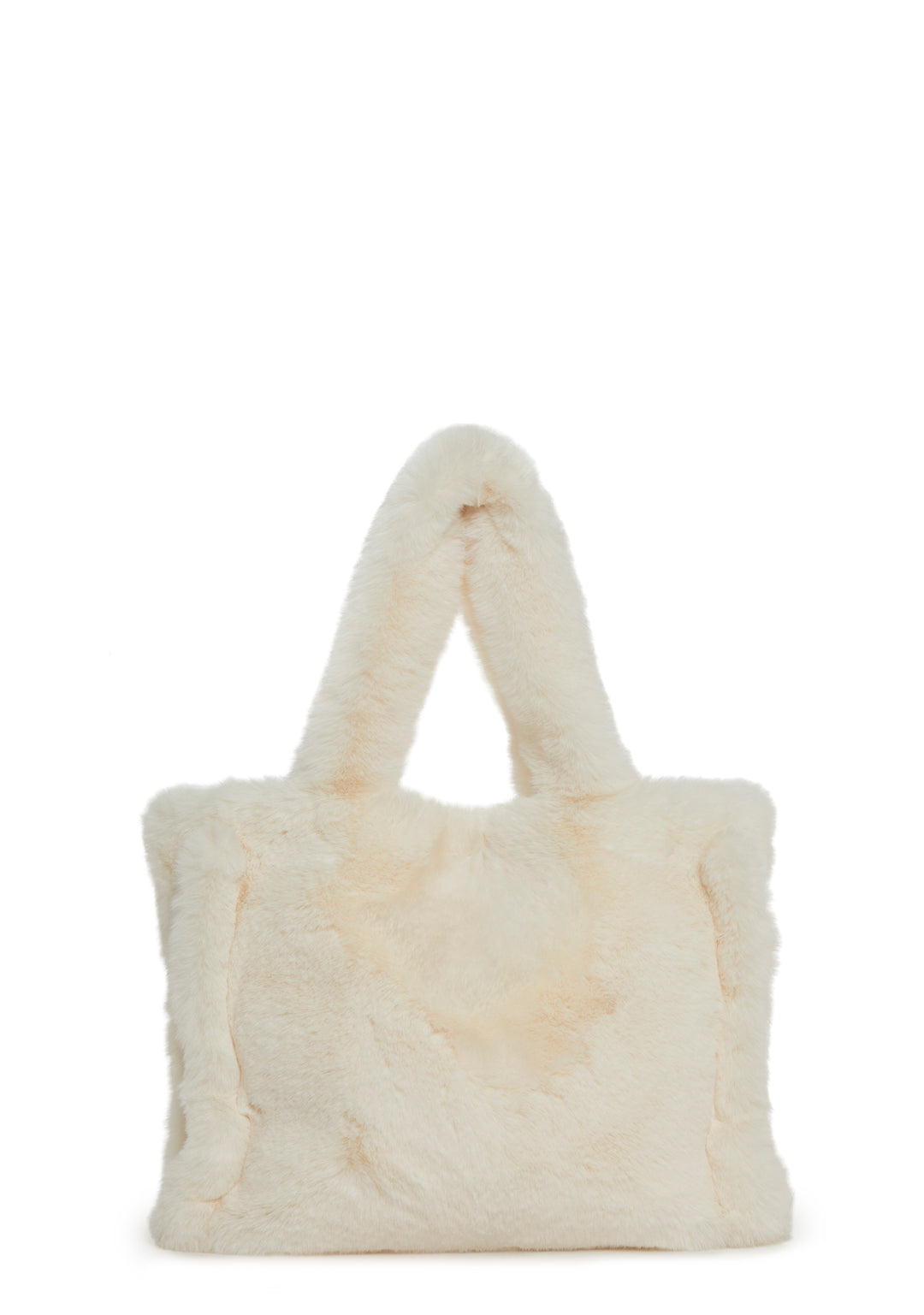Cutie Pie Faux Fur Bag - White