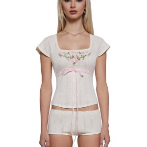 Smitten Embroidered Top