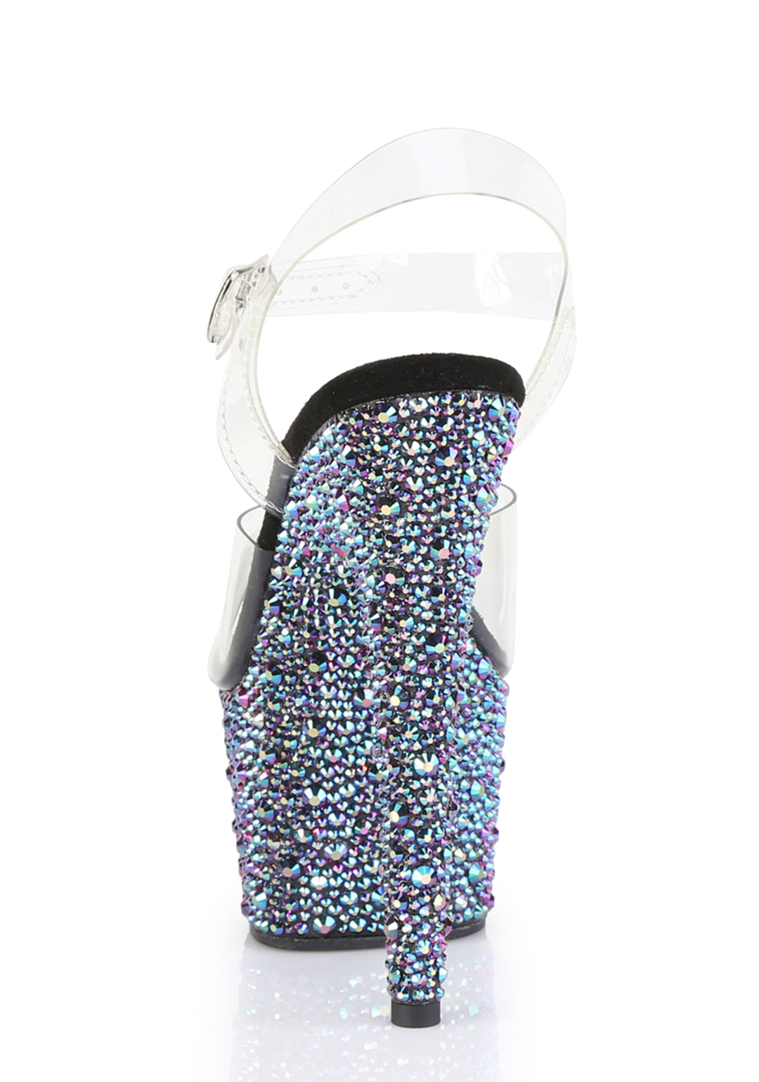 Bejeweled-708MS Platform Ankle Strap Sandals-Black - Image 4