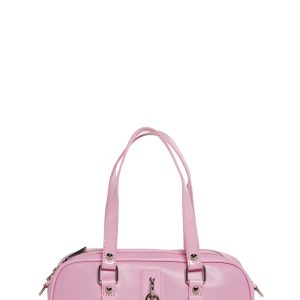 Long Bowler Handbag - Pink