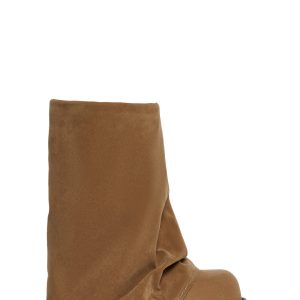 Darker Wavs Vegan Leather Foldover Pant Boots - Brown