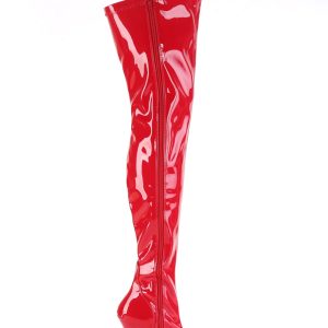 Seduce-3000 Thigh High Boots-Red
