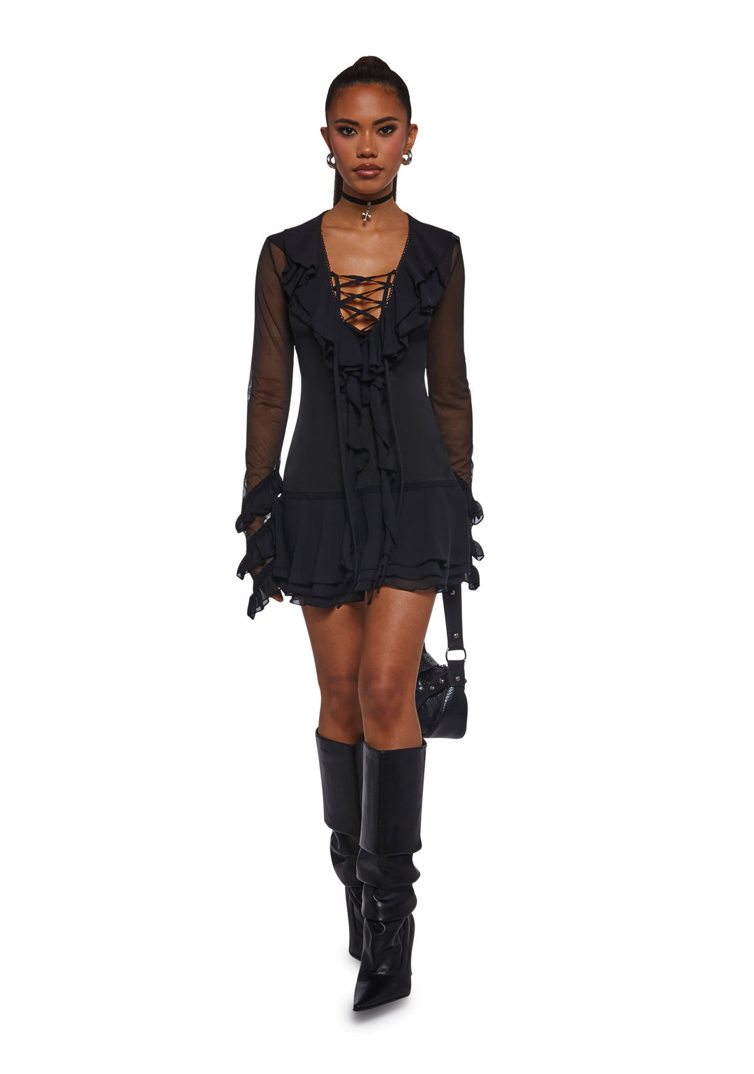 Infinite Illusion Mesh Dress - Image 2