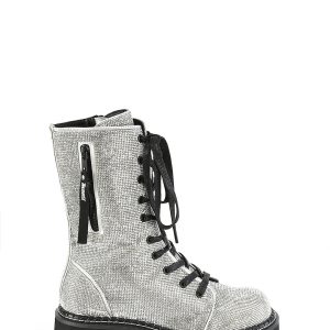 Emily-362 Platform Calf High Boots