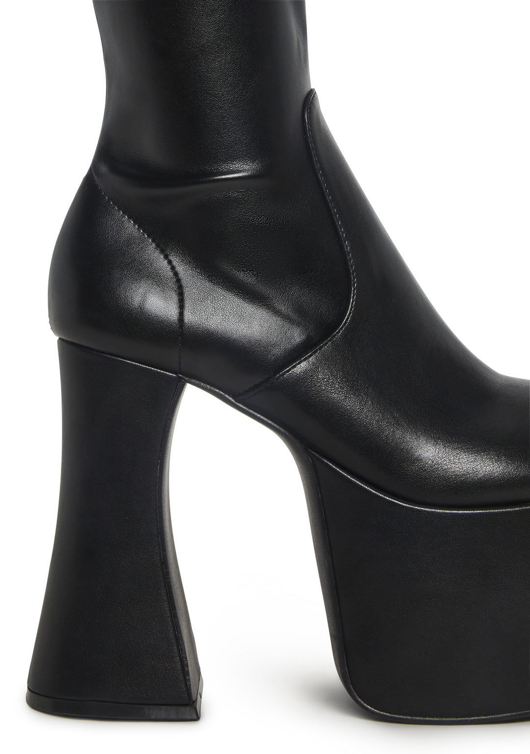 Retro Party Stretch Boots - Black - Image 2