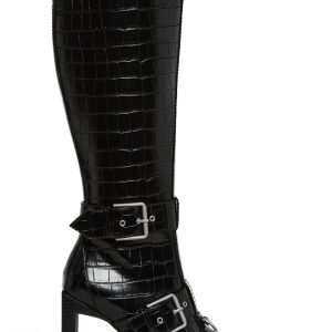 Womens Knee High Boots - Black