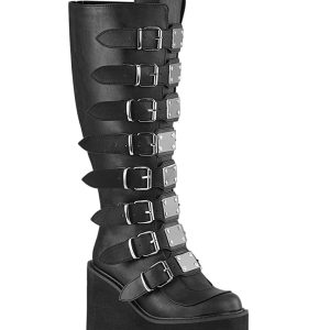 Swing-815WC Platform Wide Calf Knee High Boots