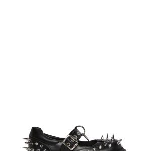 Spiked Mary Jane Oxfords Current Mood - Black