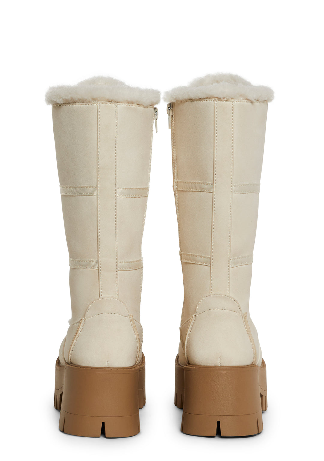 Winter Boots Faux Suede Current Mood - White - Image 4