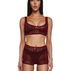 Velvet Lines Shorts Set
