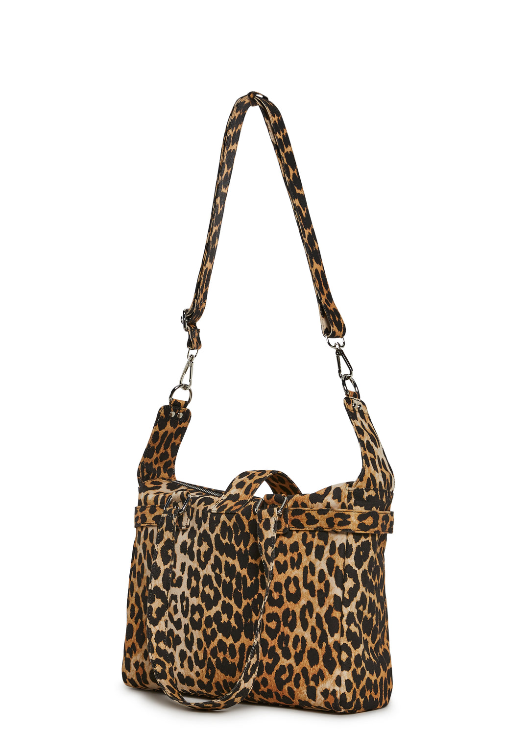 Leopard Print Canvas Tote Bag Current Mood - Multi - Image 4