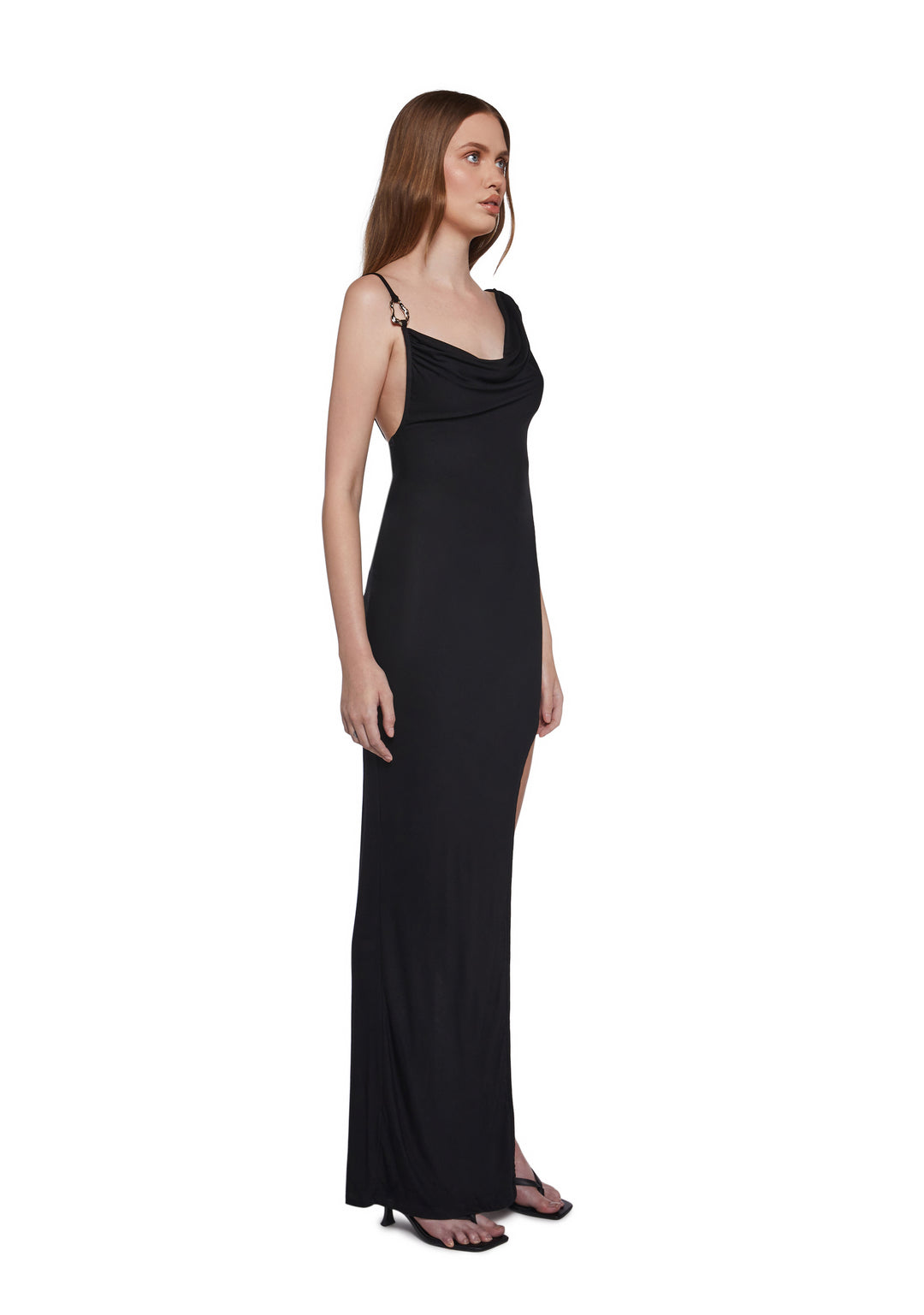 Nocturnal Mystery Maxi Dress - Image 3