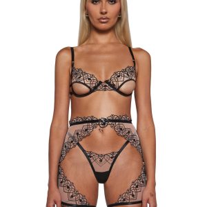 Playboy Bunny Kiss 3-Piece Chaps Set