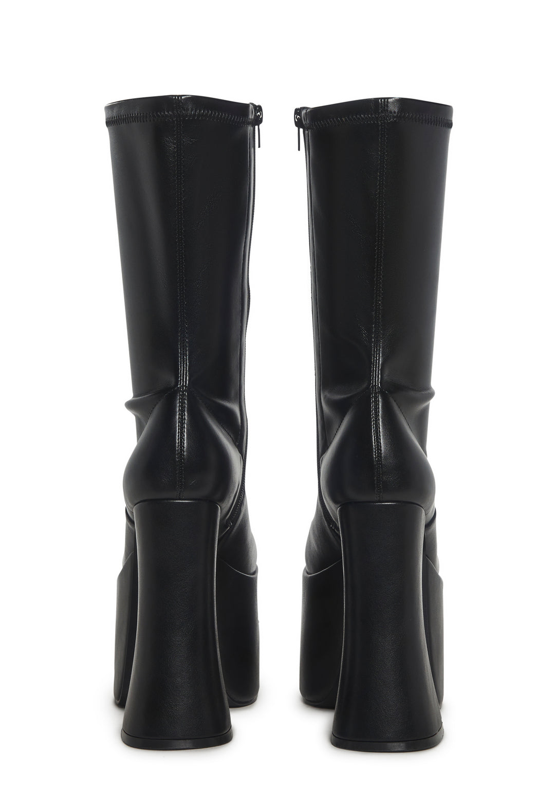 Retro Party Stretch Boots - Black - Image 4