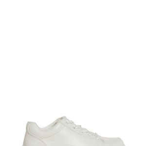Vegan Leather Ribbon Lace Up Sneakers Sugar Thrillz - White