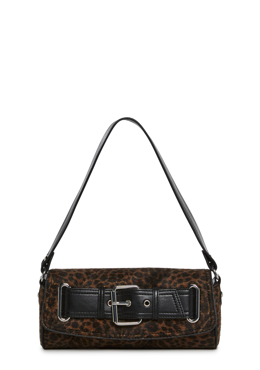 Faux Fur Leopard Shoulder Bag Current Mood - Multi