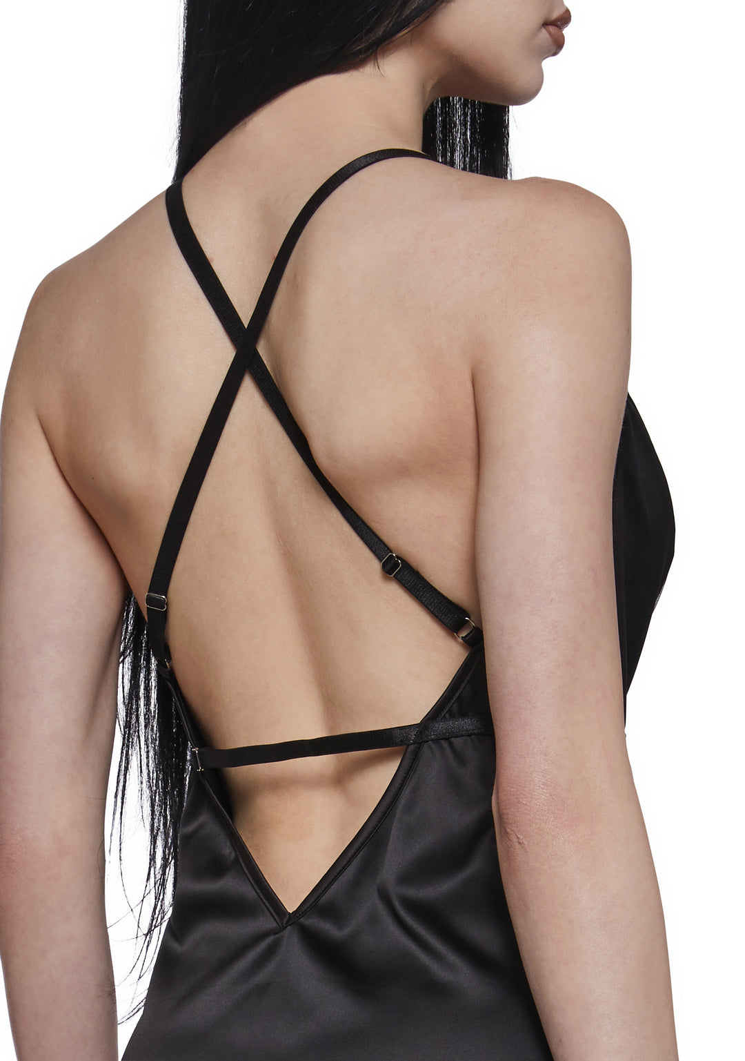 Roma Blossom Beauty Slip Dress - Black - Image 6