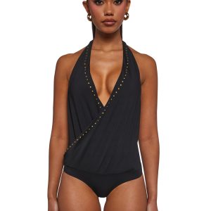 Power Play Halter Bodysuit