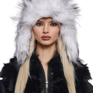 Generation Kiss Faux Fur Trapper Hat - White