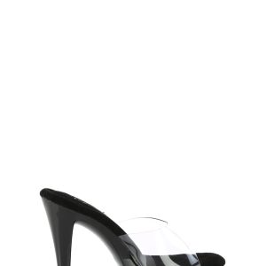 Cocktail-501 Platform Slides-Clear-Black