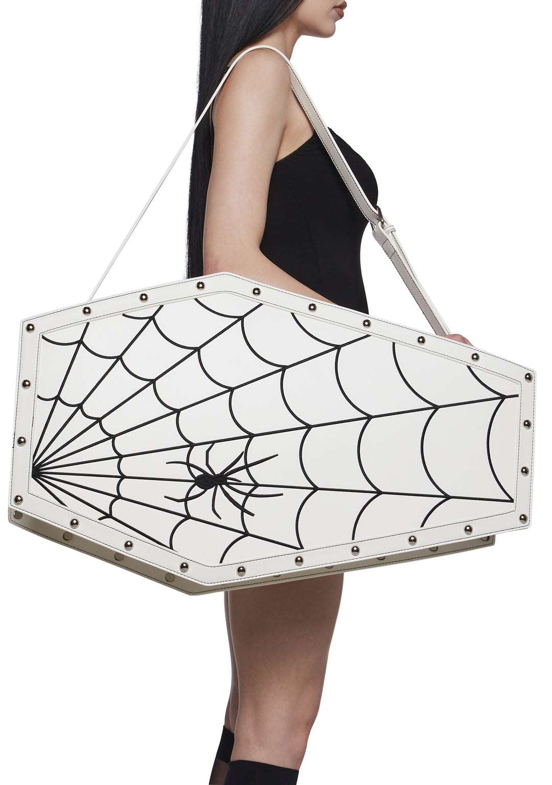 Widow Coffin Weekender Bag - White - Image 7